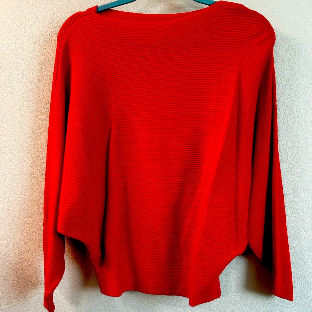 Red sweater; size small